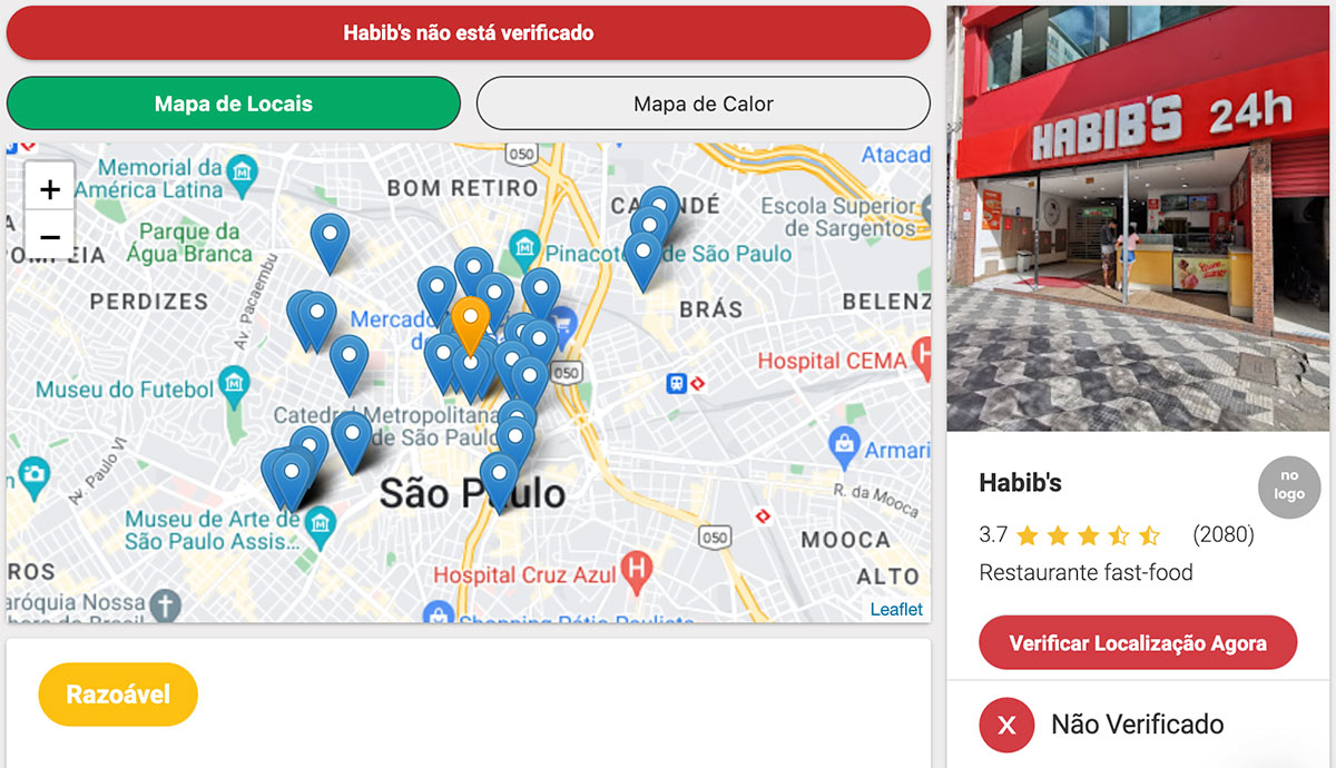 Otimização de Negócios Locais - Verificação de Local